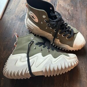 Converse platform high -Top Sneakers - Olive Green